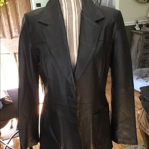 Leather Blazer Jacket